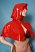 Red Riding Hood Costume Latex Dress image 160