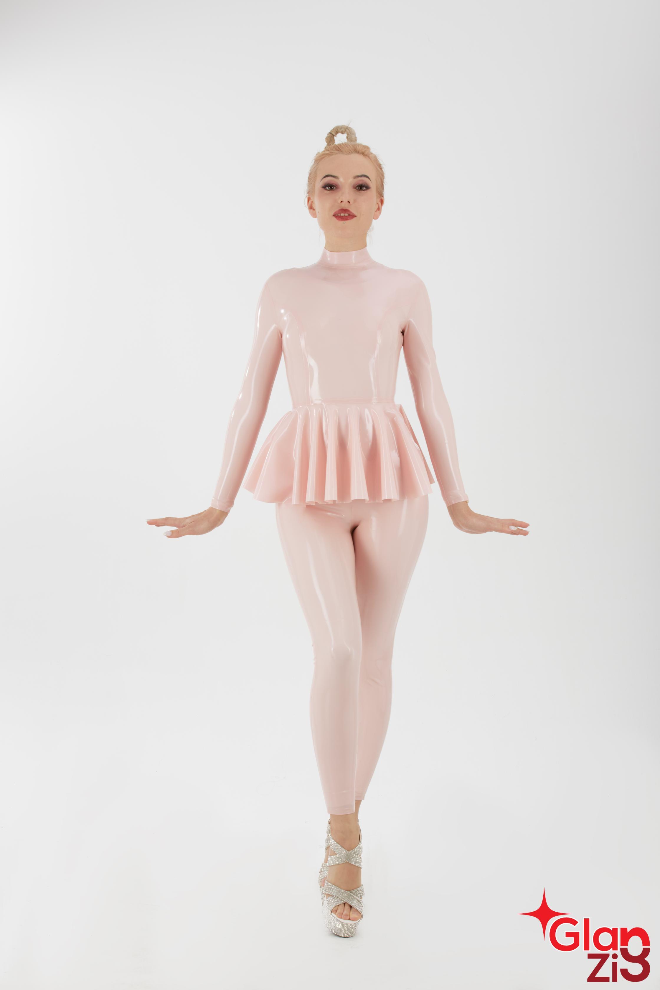 Tiny Dancer Latex Catsuit : Latex Dancewear Latex Dance : Latex Costume