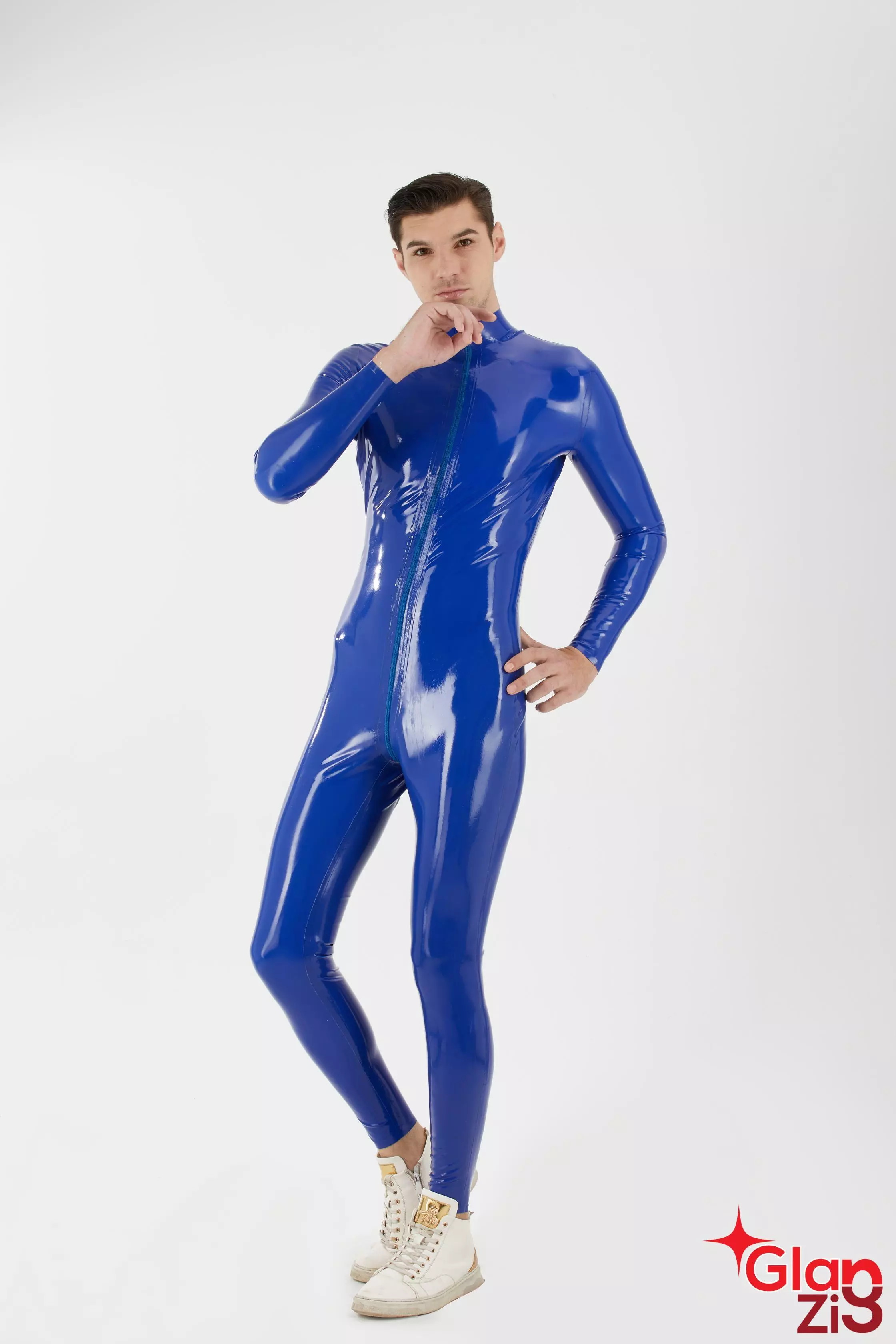 Blue Heaven : Latex Catsuit : Latex Costume : Latex Unitard